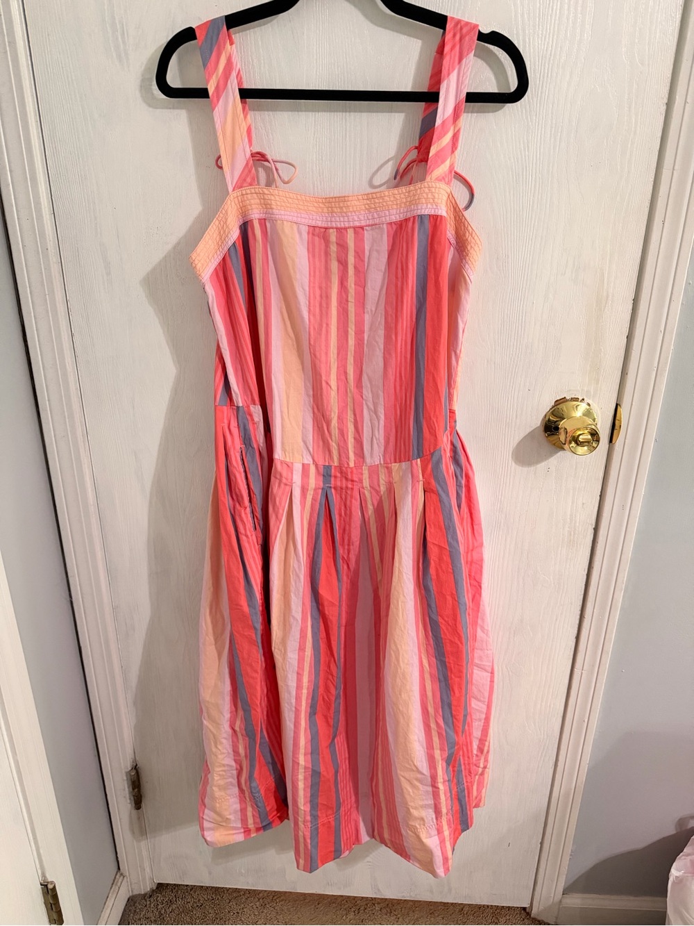Free People Pink & Blue Striped Sundress